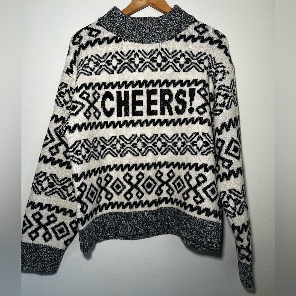 “Cheers!” Holiday Knitted Sweater